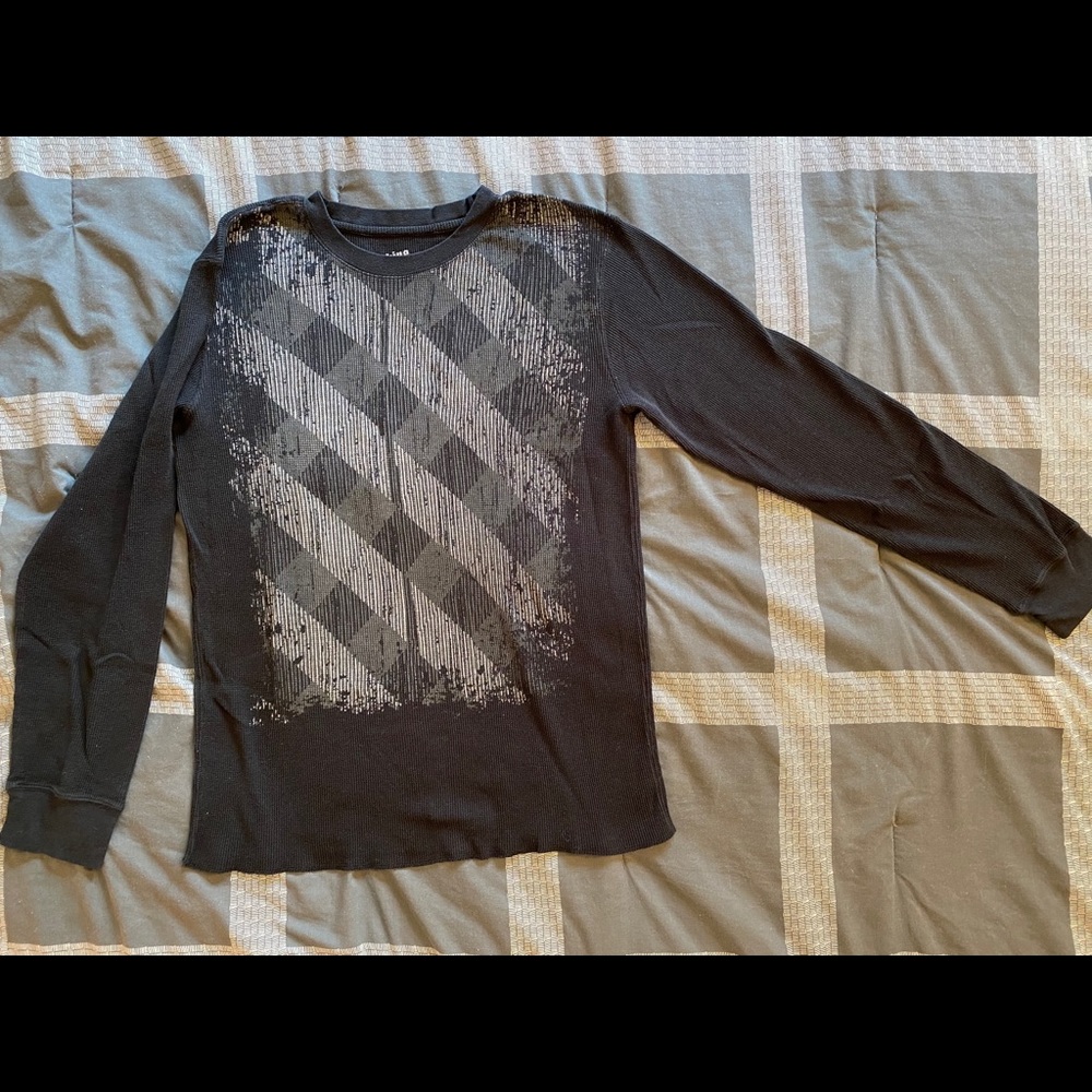 Argyle waffle shirt